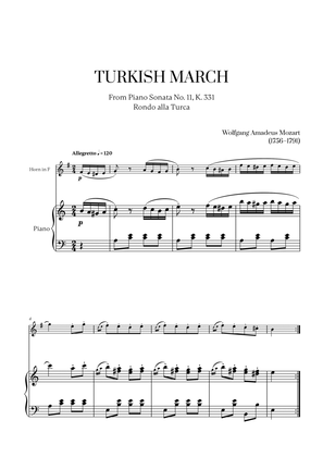 W. A. Mozart - Turkish March (Alla Turca) for French Horn and Piano