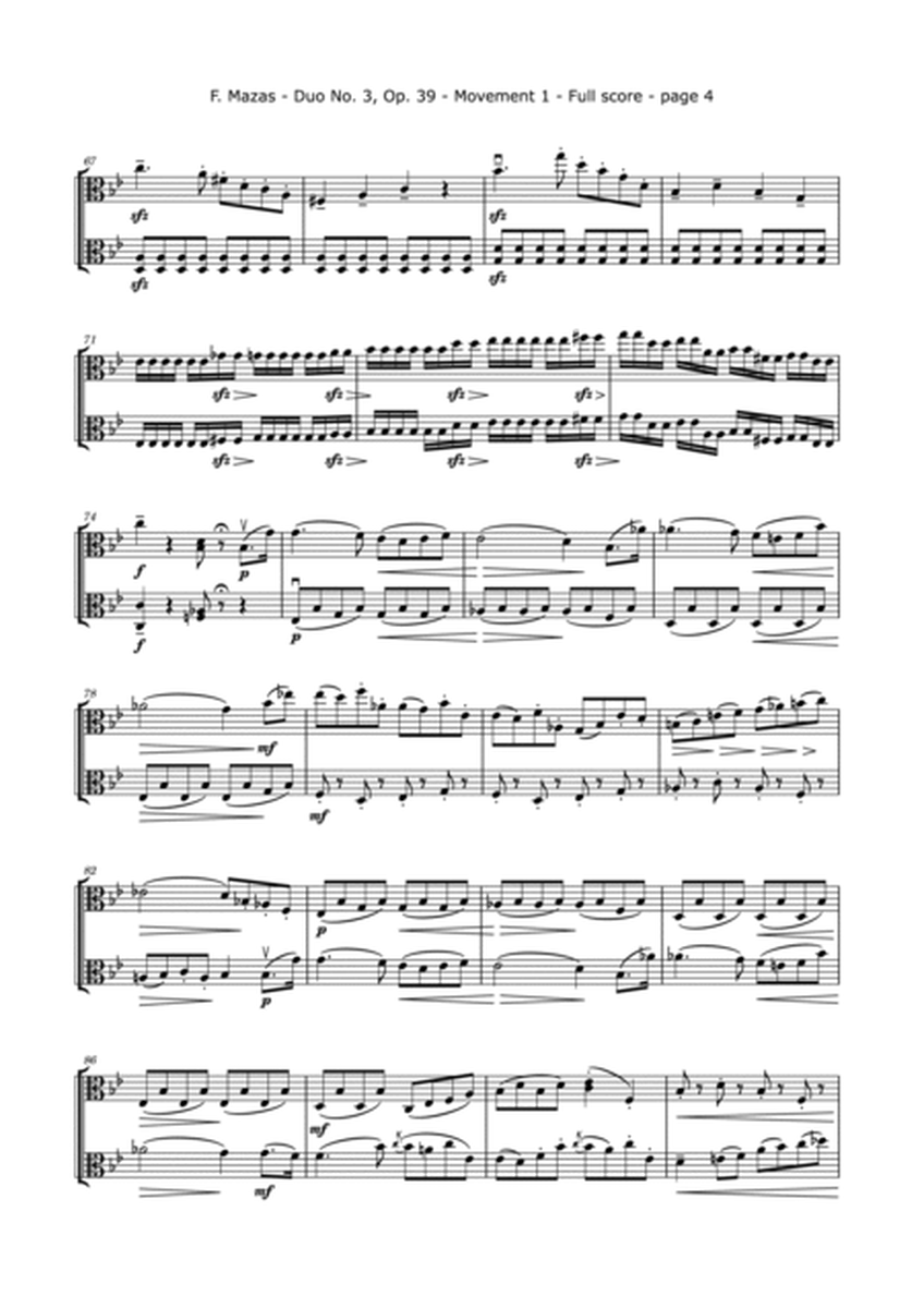 Mazas Duo No. 3, Op. 39 Arranged for Two Violas image number null