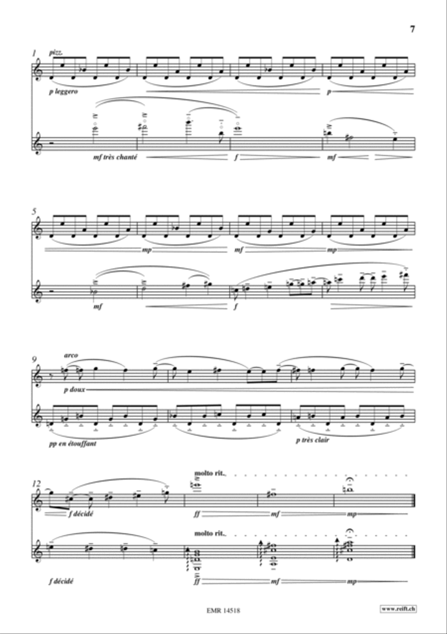 La-bas, sur la Mer La-bas, sur la Mer Violin scores gallery preview page 6