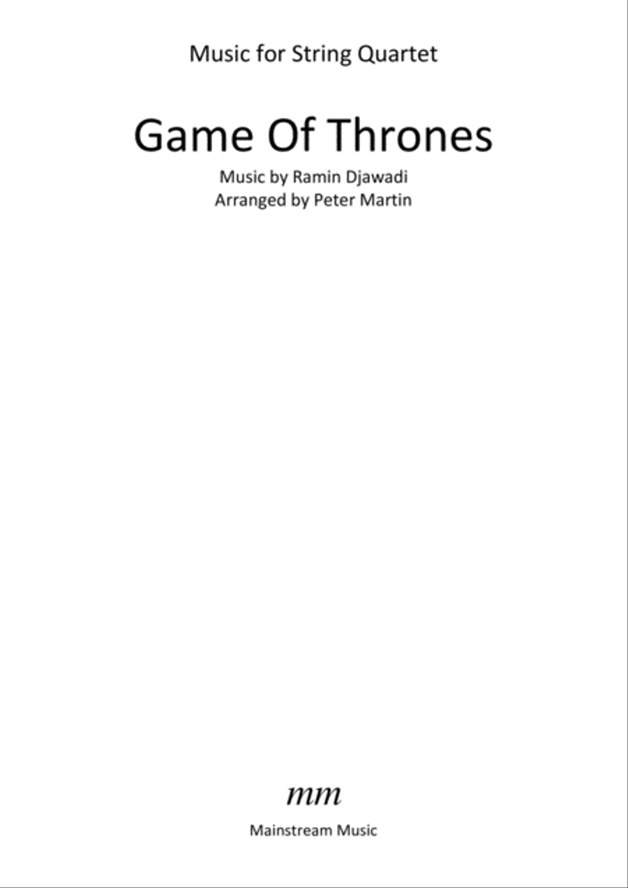 Game Of Thrones String Quartet scores gallery preview page 2