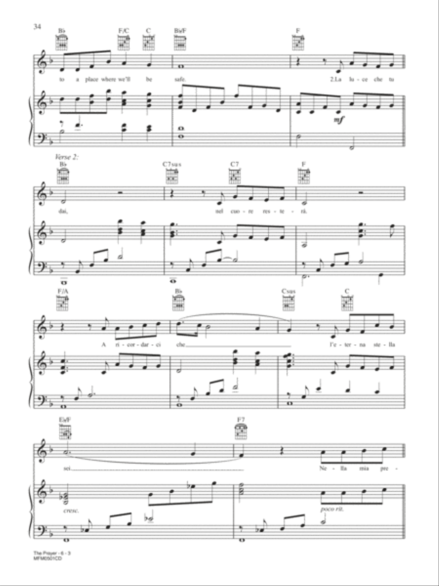The Prayer Piano, Vocal, Guitar scores gallery preview page 3