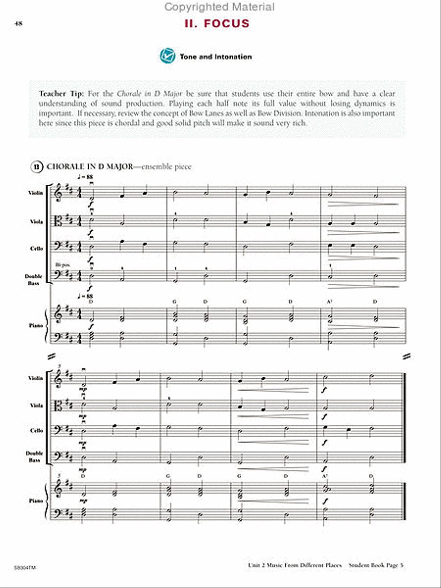 <br>Sheet music extract