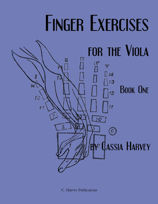 Book cover for Finger Exercises for the Viola, Book One