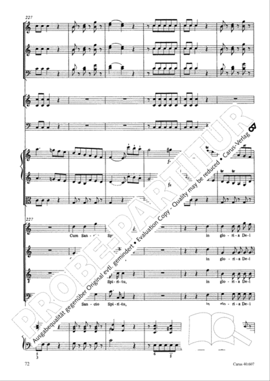 Mass in time of war (Missa in tempore belli) 4-Part scores gallery preview page 82