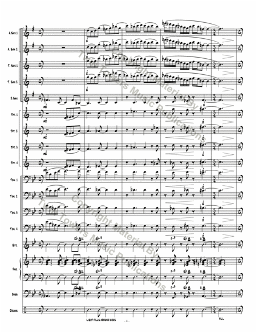 Dark Obsedian Jazz Ensemble scores gallery preview page 4
