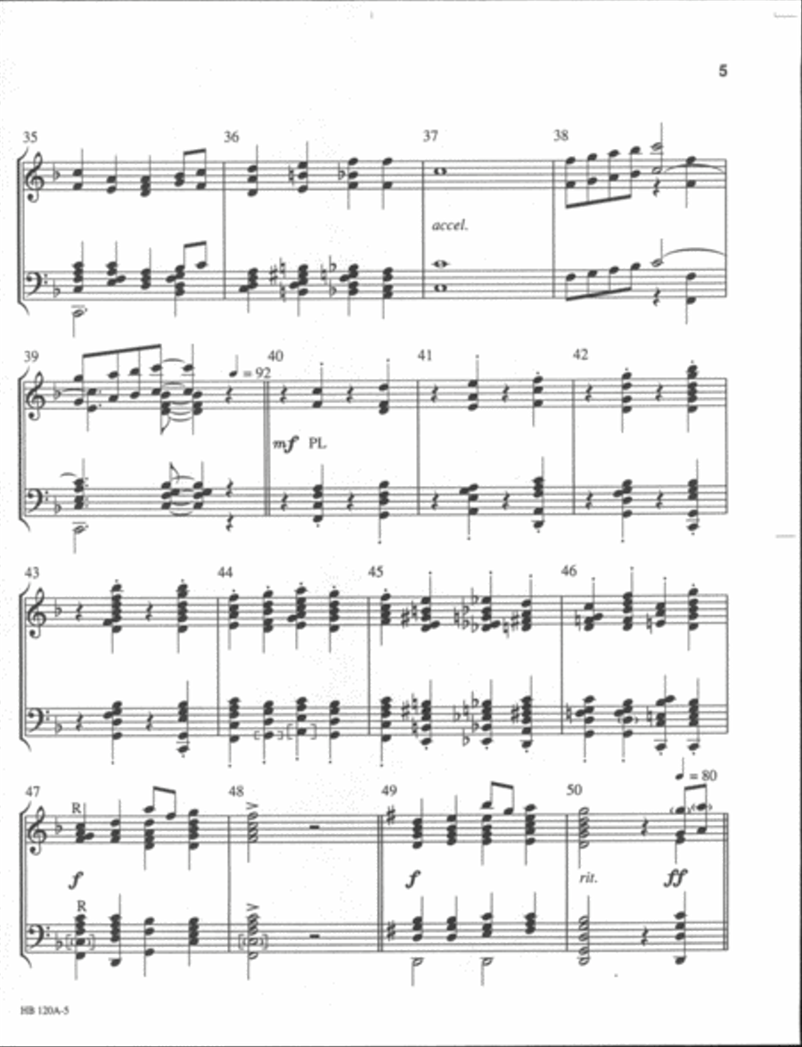 Our Father's World - handbell part 5-Octaves scores gallery preview page 5