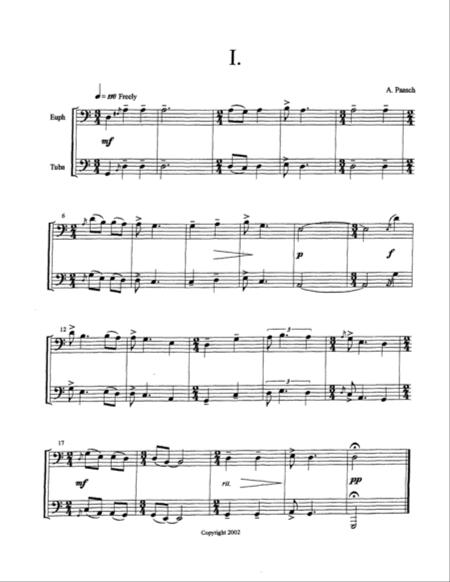Seven Miniatures Brass Duet scores gallery preview page 3
