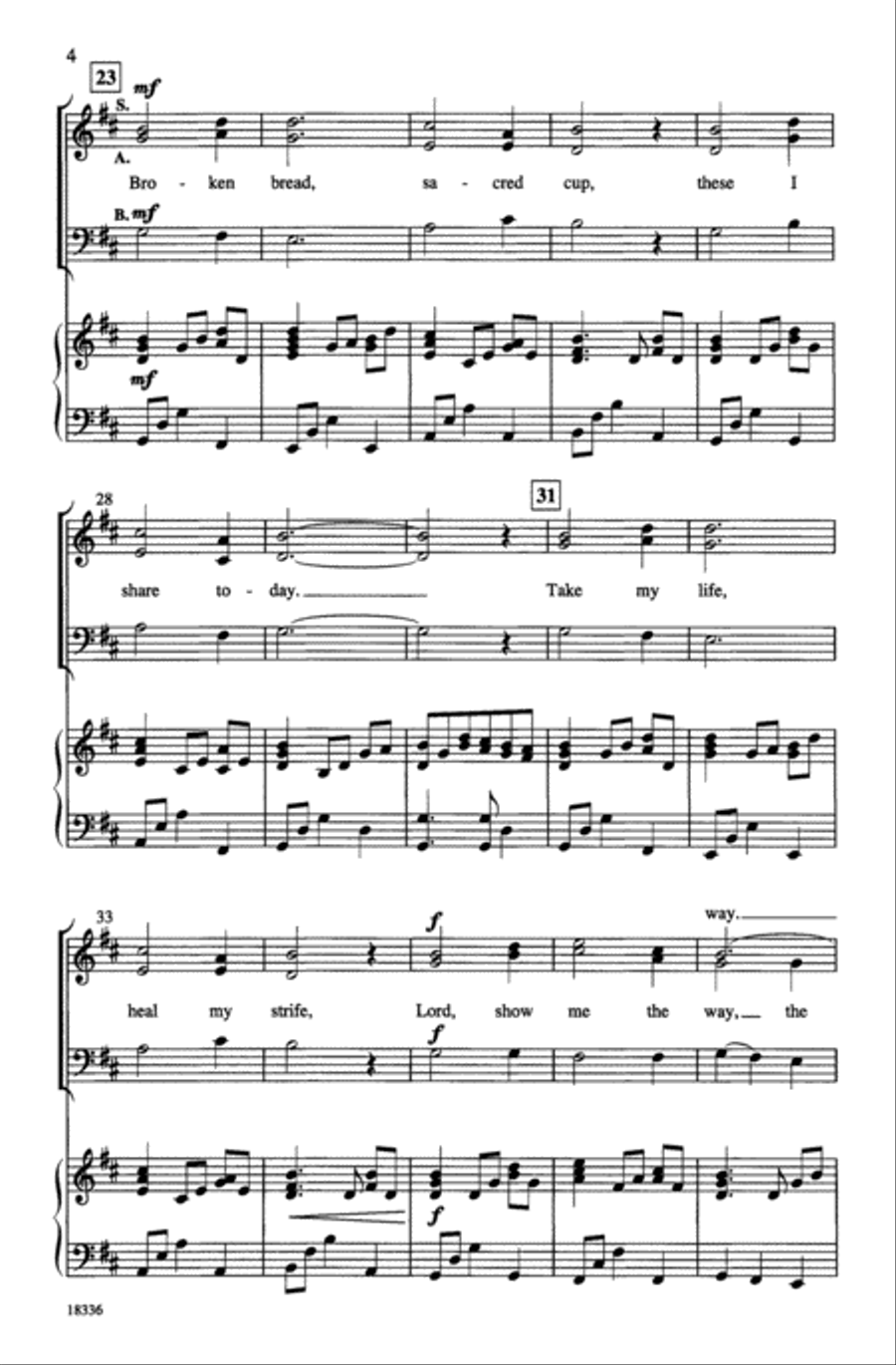 Feed Me, Lord 3-Part scores gallery preview page 4