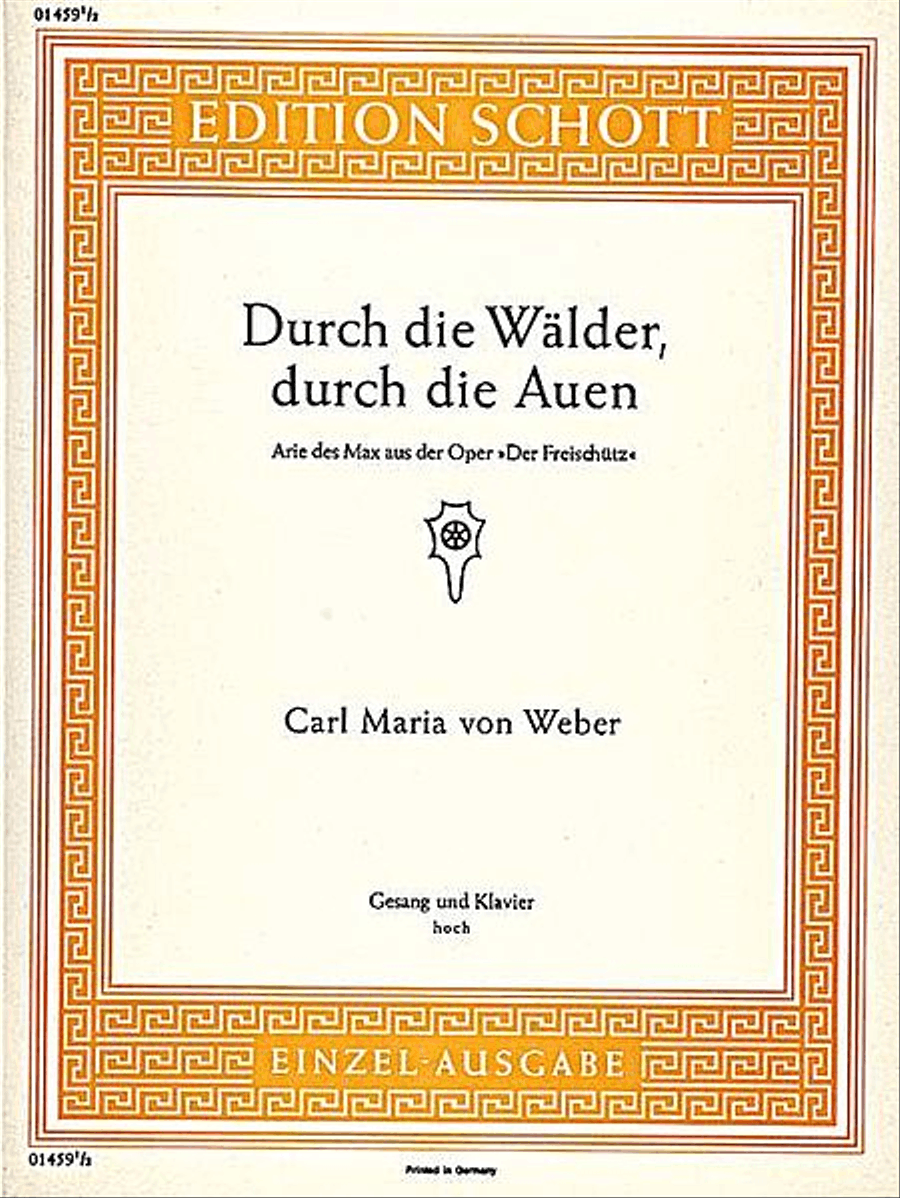 Durch die Walder, durch die Auen Tenor Voice scores gallery preview page 1