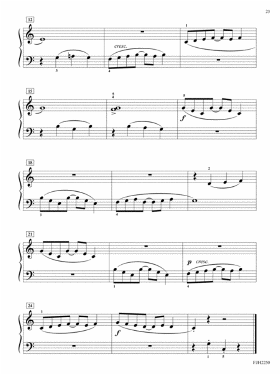 Four Miniature Suites, Book 2 Easy Piano scores gallery preview page 4