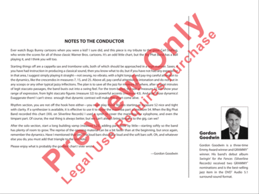 Hunting Wabbits Jazz Ensemble scores gallery preview page 3