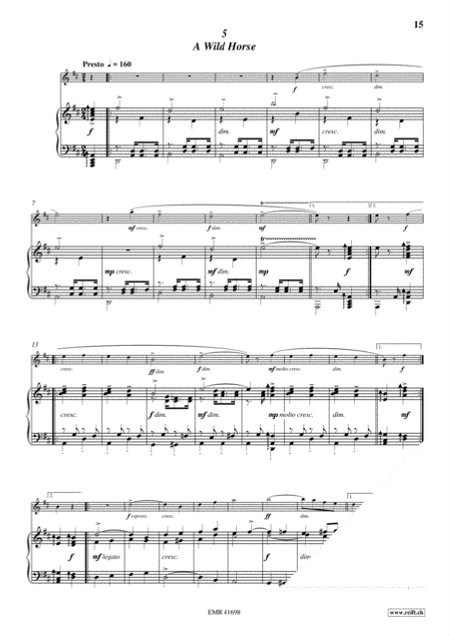 Fuji-san Suite Flute Solo scores gallery preview page 9