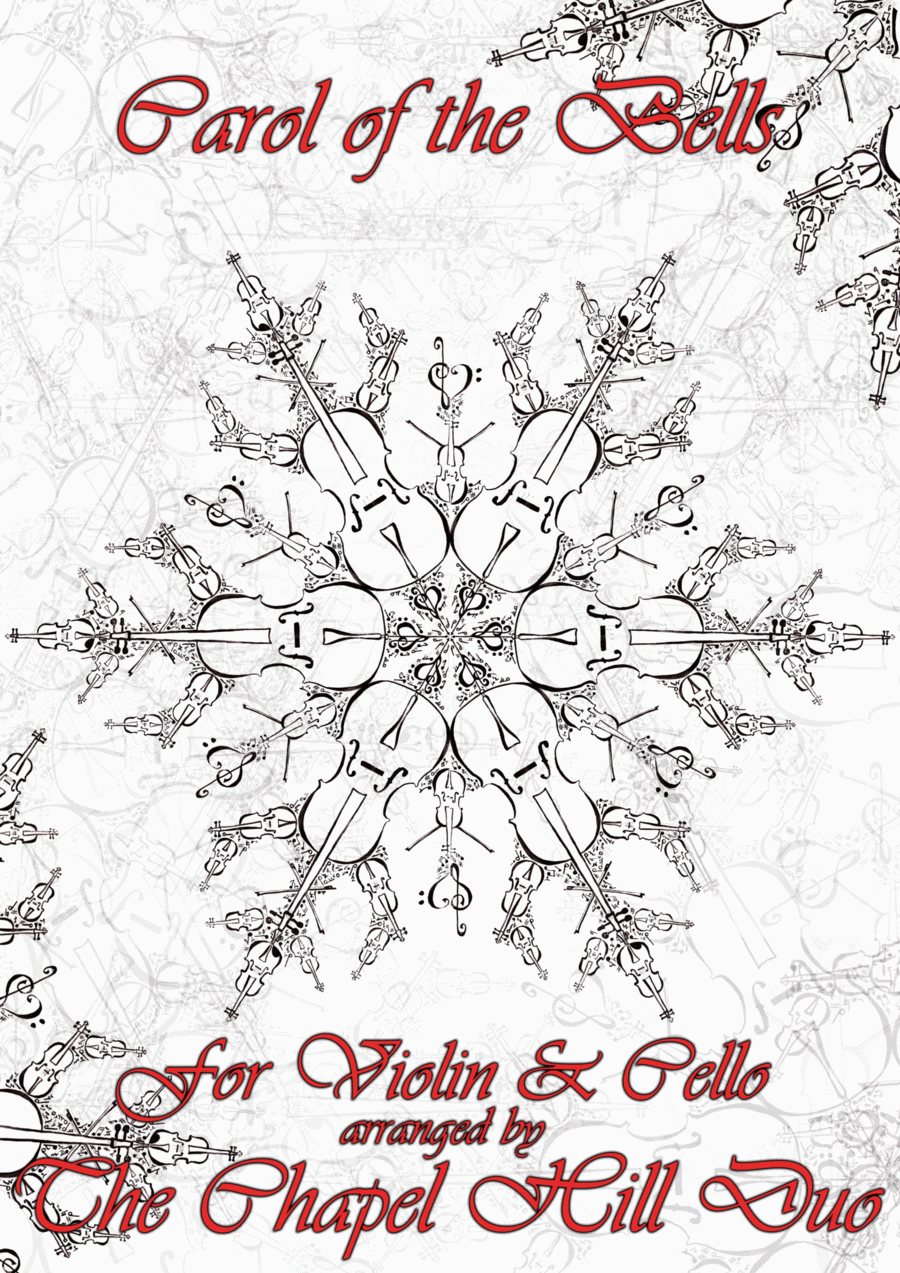 Carol of the Bells - Full Length Violin & Cello Arrangement by The Chapel Hill Duo String Duet scores gallery preview page 1