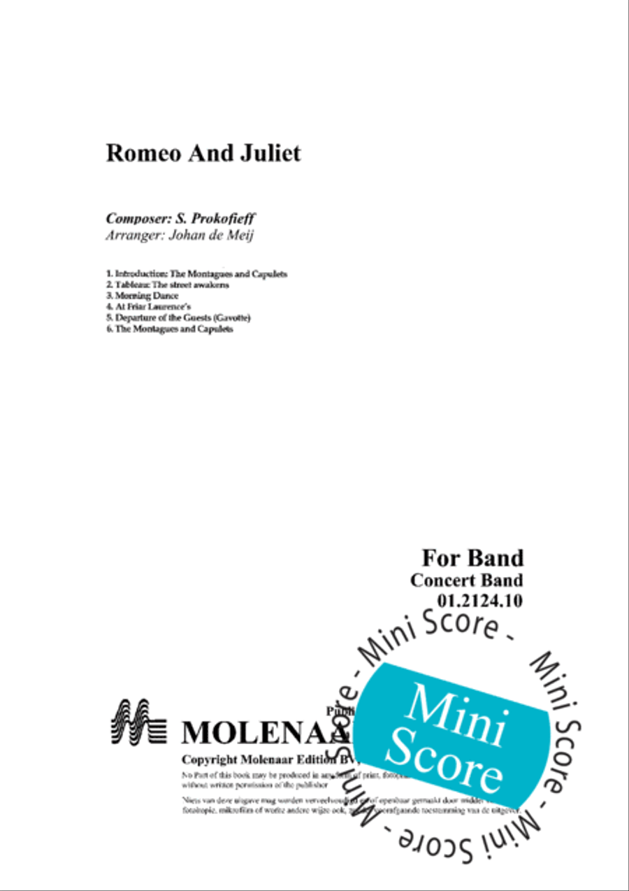 Romeo and Juliet Romeo and Juliet Concert Band scores gallery preview page 3