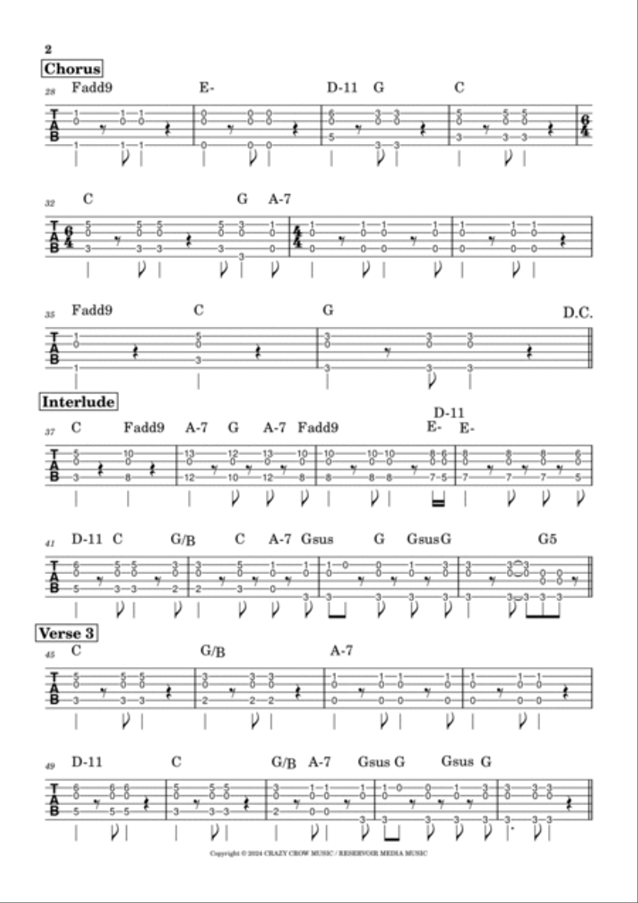 A Case Of You A Case Of You Acoustic Guitar scores gallery preview page 2