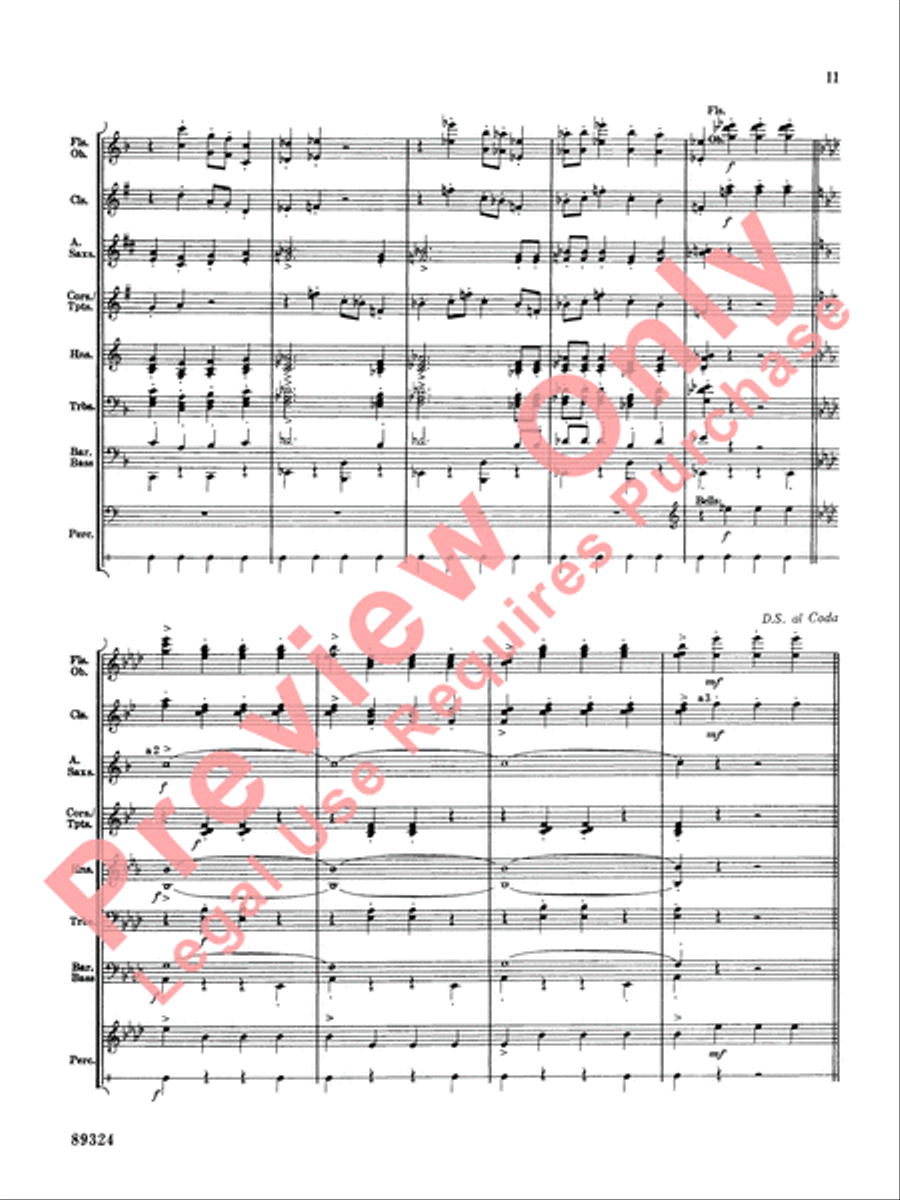 Sleigh Ride Sleigh Ride Concert Band scores gallery preview page 12