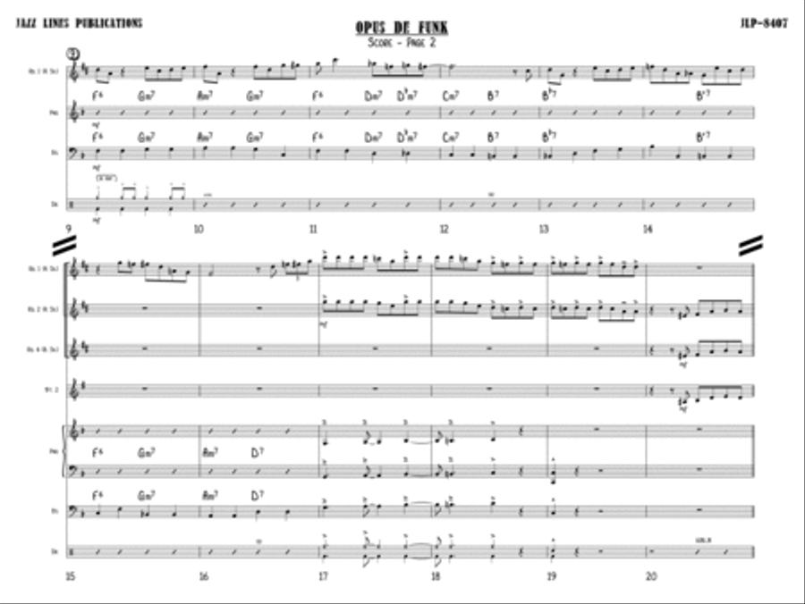 Opus De Funk Opus De Funk Big Band scores gallery preview page 5
