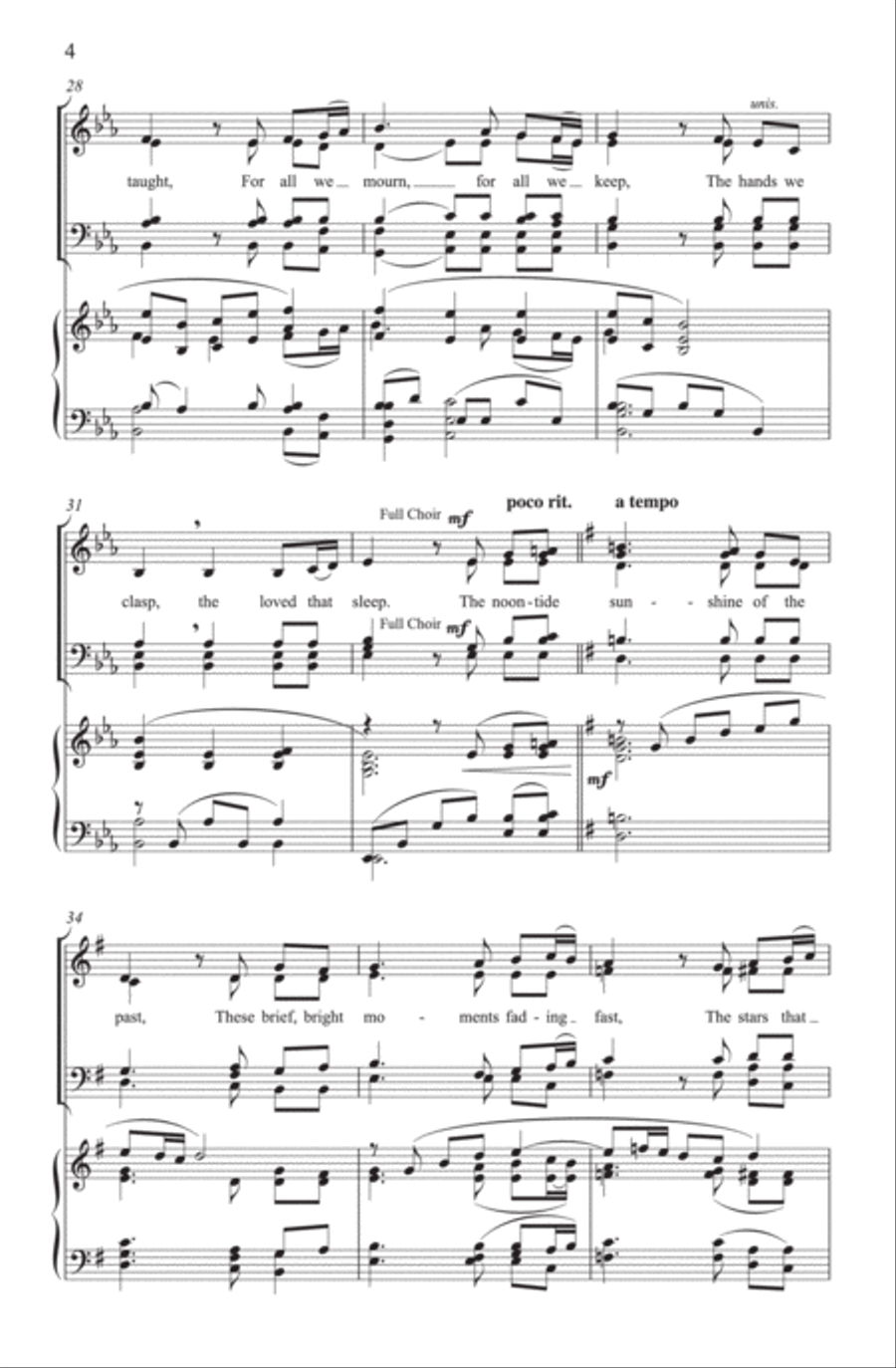 Thou gracious God, whose mercy lends SATBarB scores gallery preview page 3