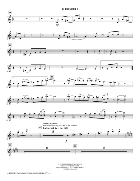 A Fifties Doo-Wop Snapshot (Medley) - Bb Trumpet 1
