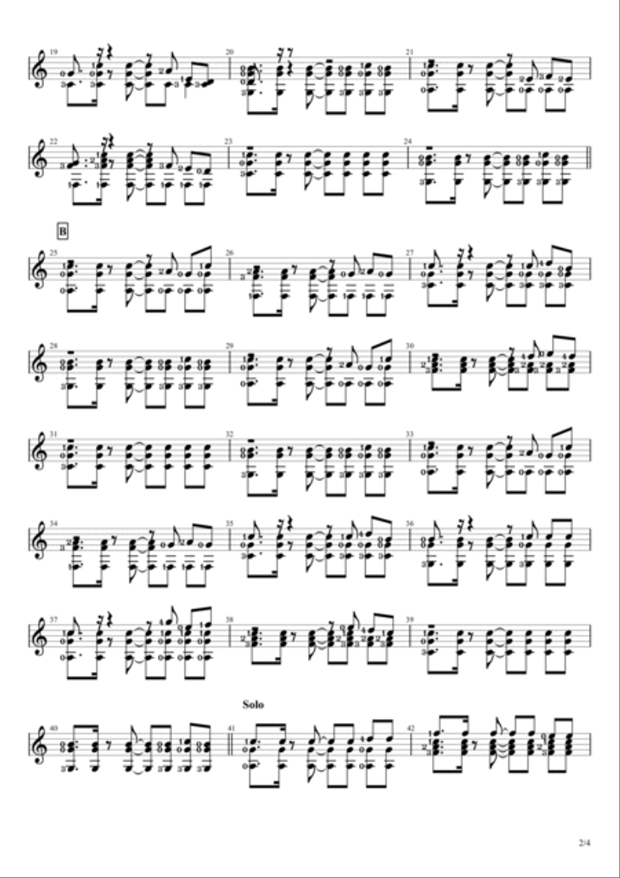 A Sky Full Of Stars A Sky Full Of Stars Guitar Solo scores gallery preview page 2