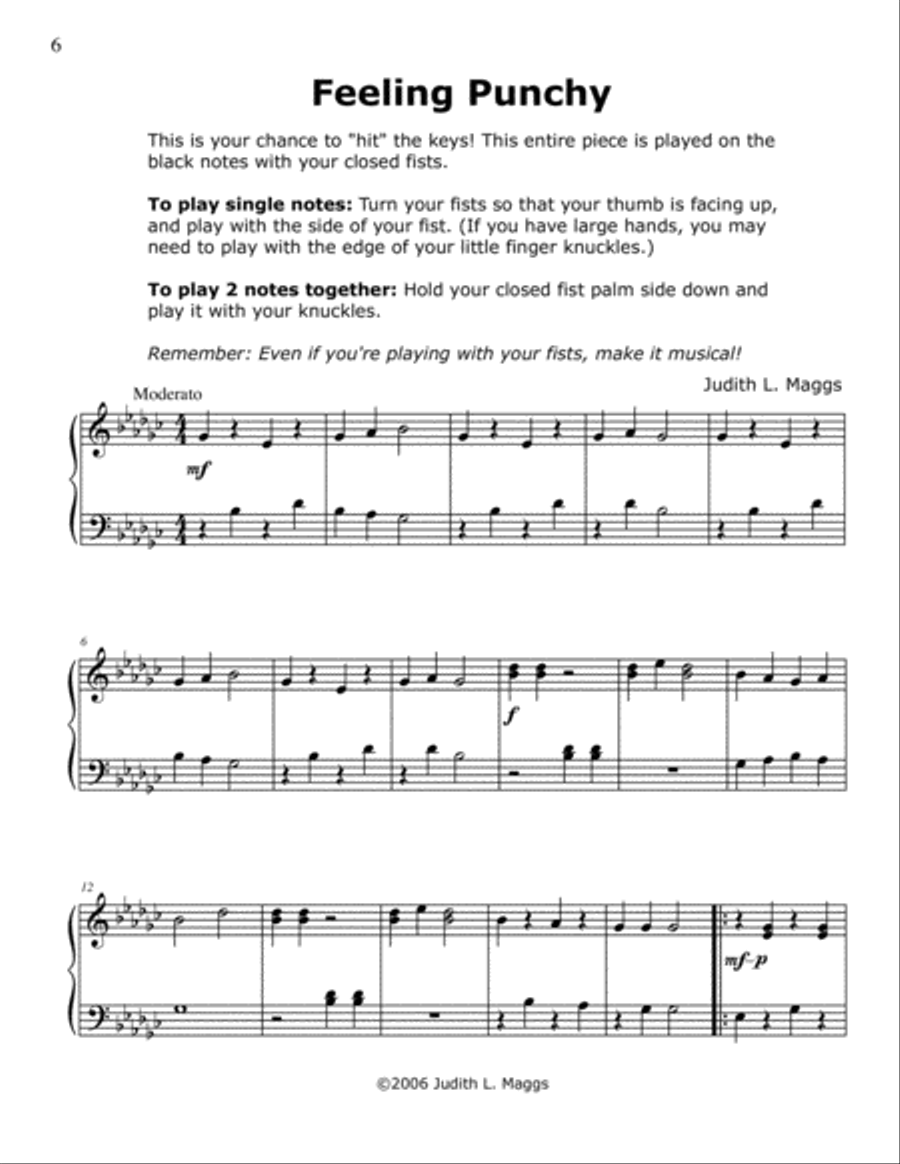 Outside the Box - 9 Silly Piano Solos to Make You Think! Piano Method scores gallery preview page 6