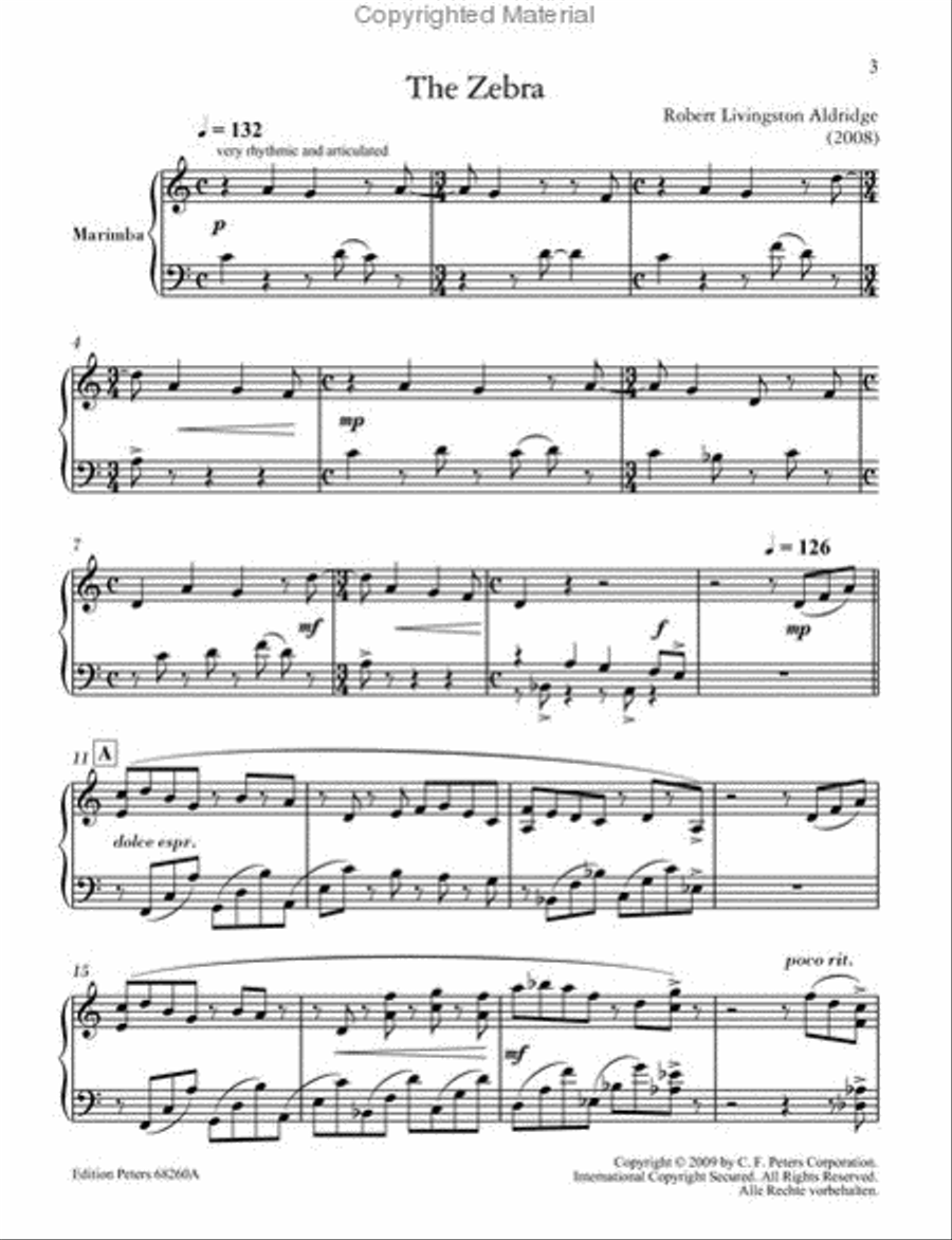 Intermediate Masterworks for Marimba Marimba scores gallery preview page 2