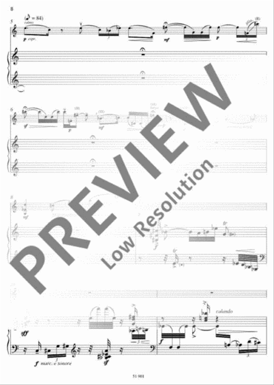 Three Violin Pieces with Piano Violin Solo scores gallery preview page 9