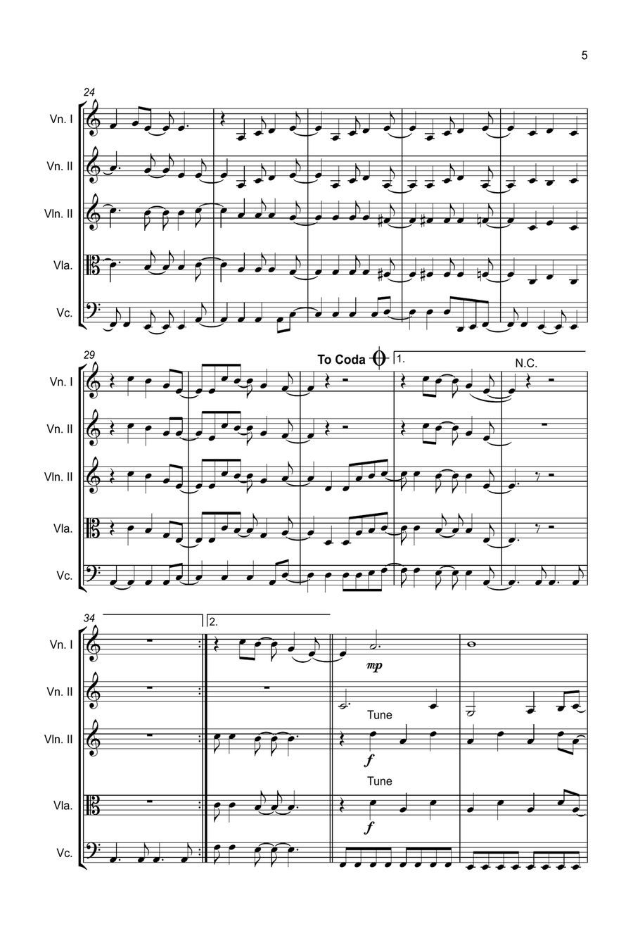I Kissed A Girl I Kissed A Girl String Quartet scores gallery preview page 5