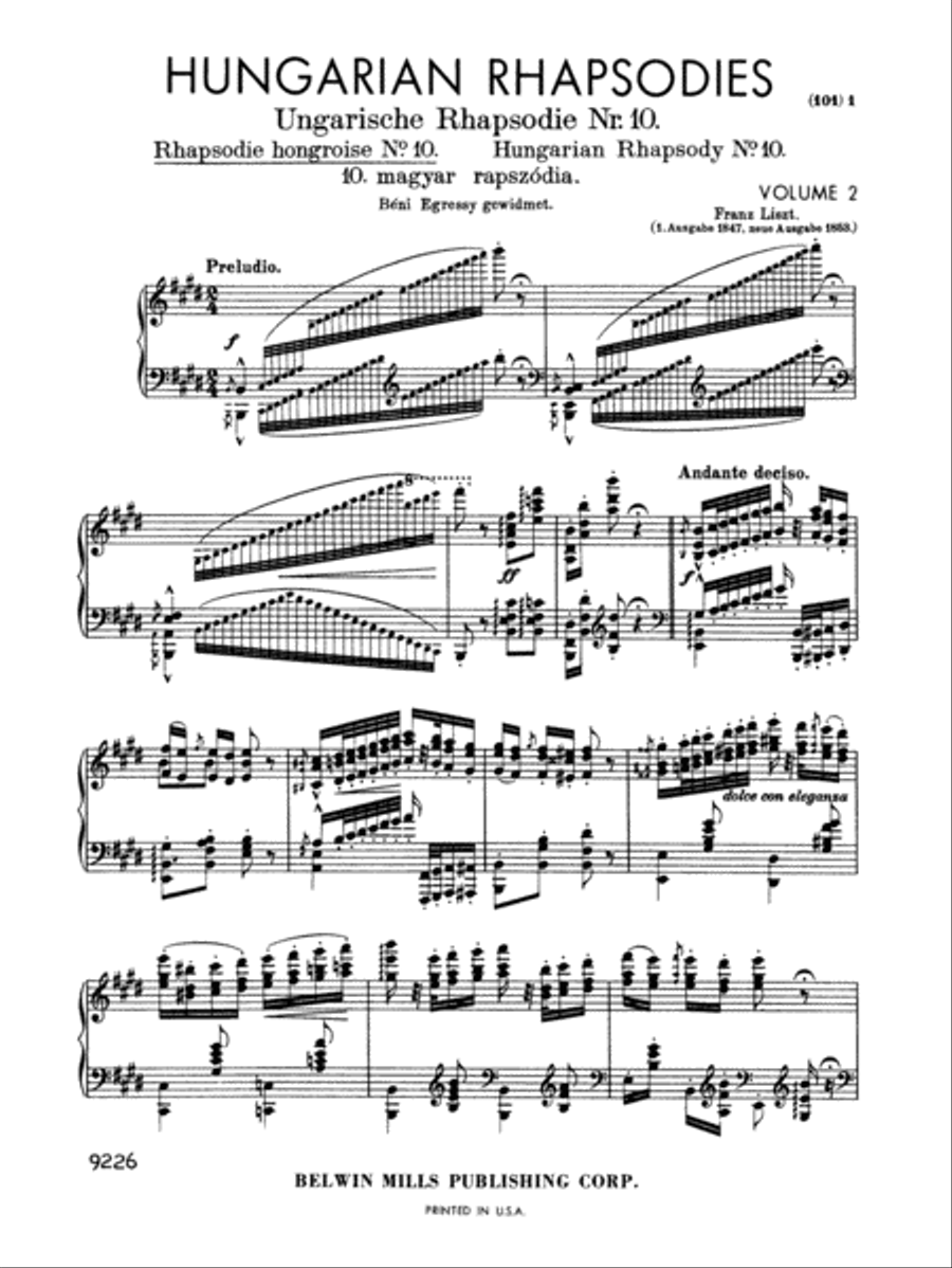 Hungarian Rhapsodies, Volume 2 Piano Solo scores gallery preview page 6