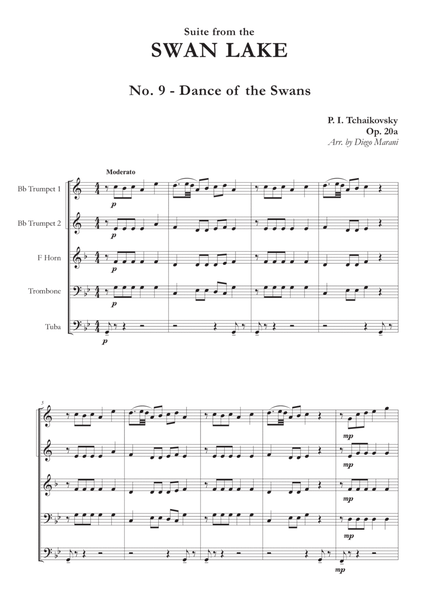 "Dance of the Swans" from Swan Lake Suite for Brass Quintet image number null