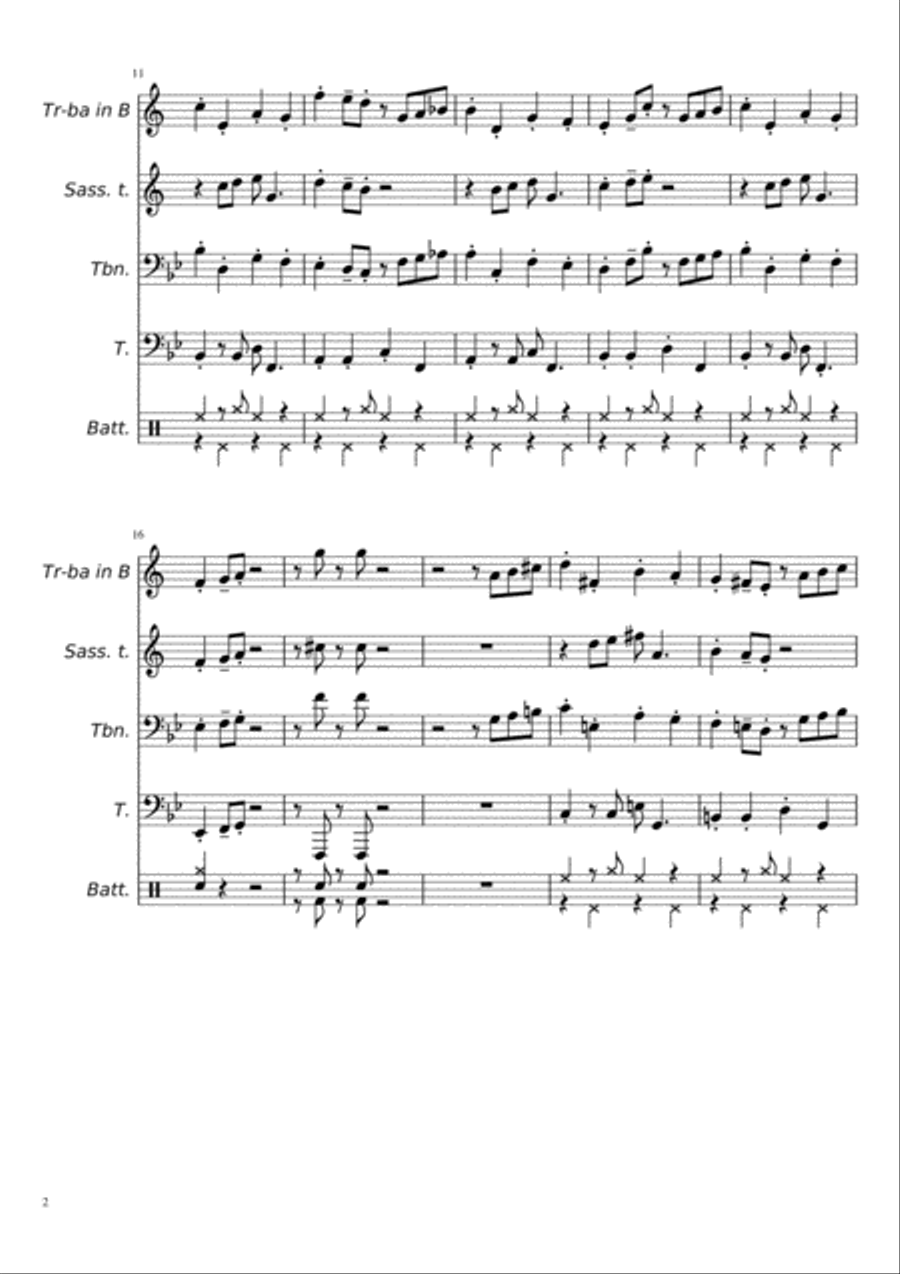 Di Di Di Di Brass Ensemble scores gallery preview page 2