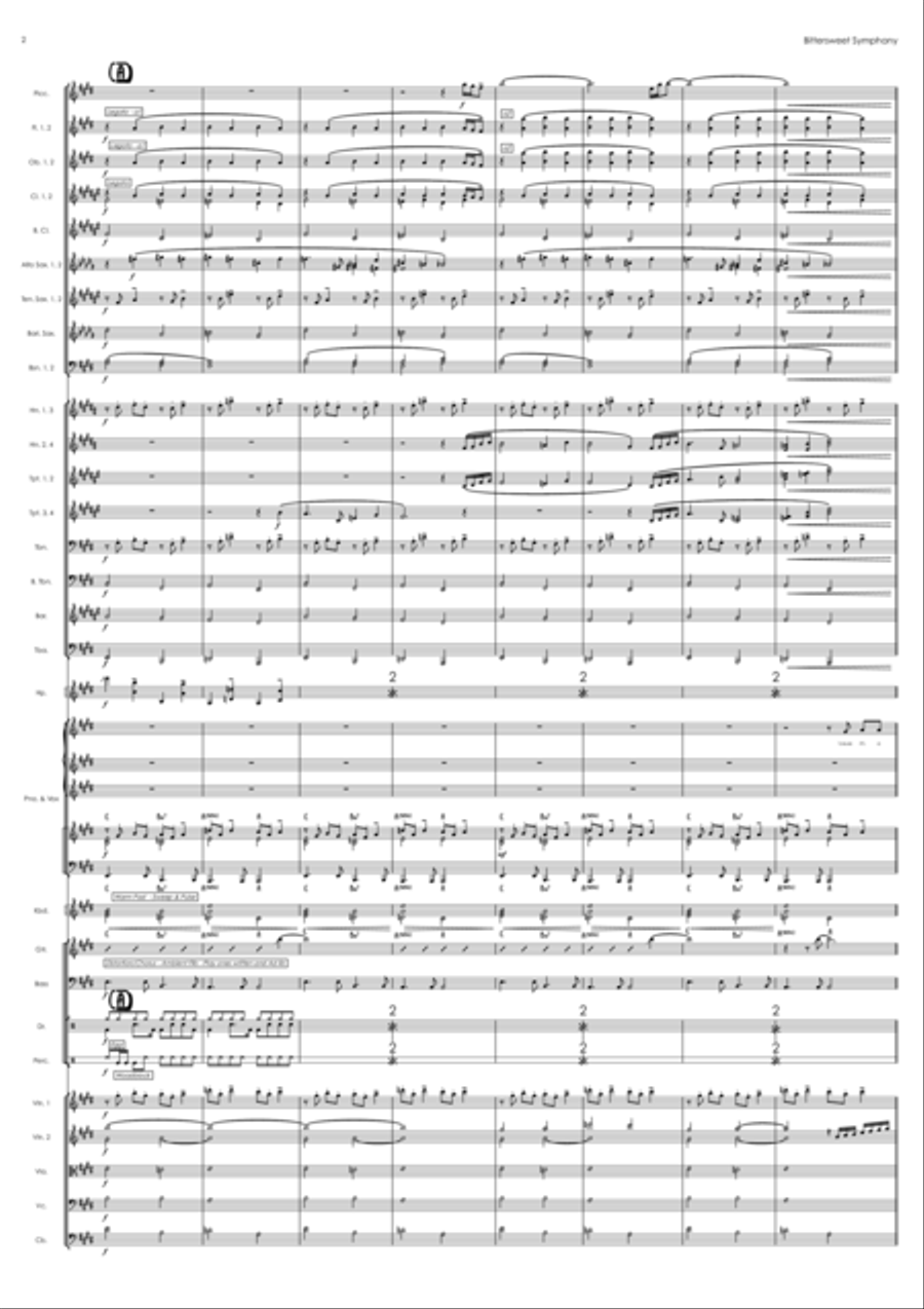 Bittersweet Symphony Full Orchestra scores gallery preview page 2