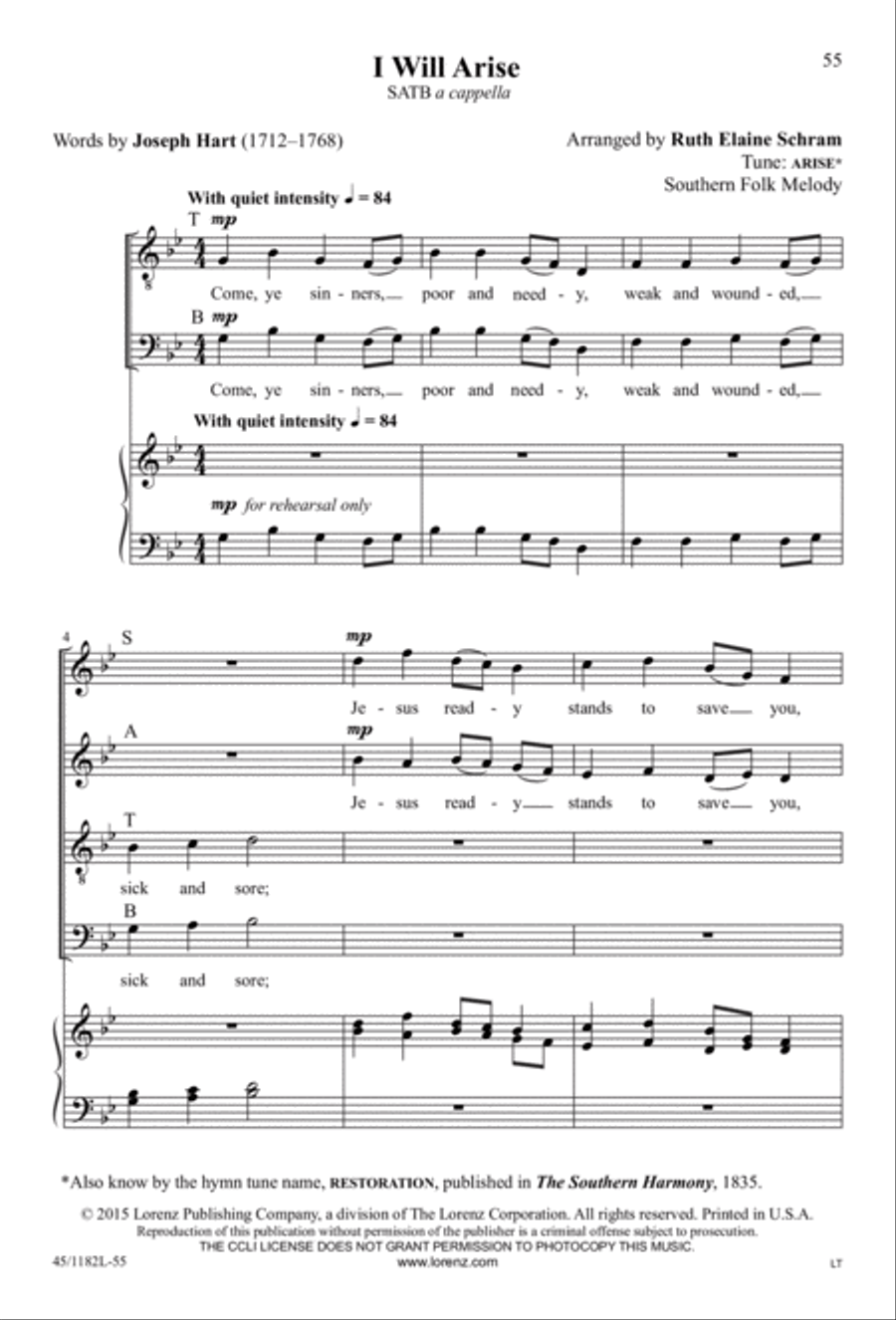 All Around A Cappella 4-Part scores gallery preview page 41