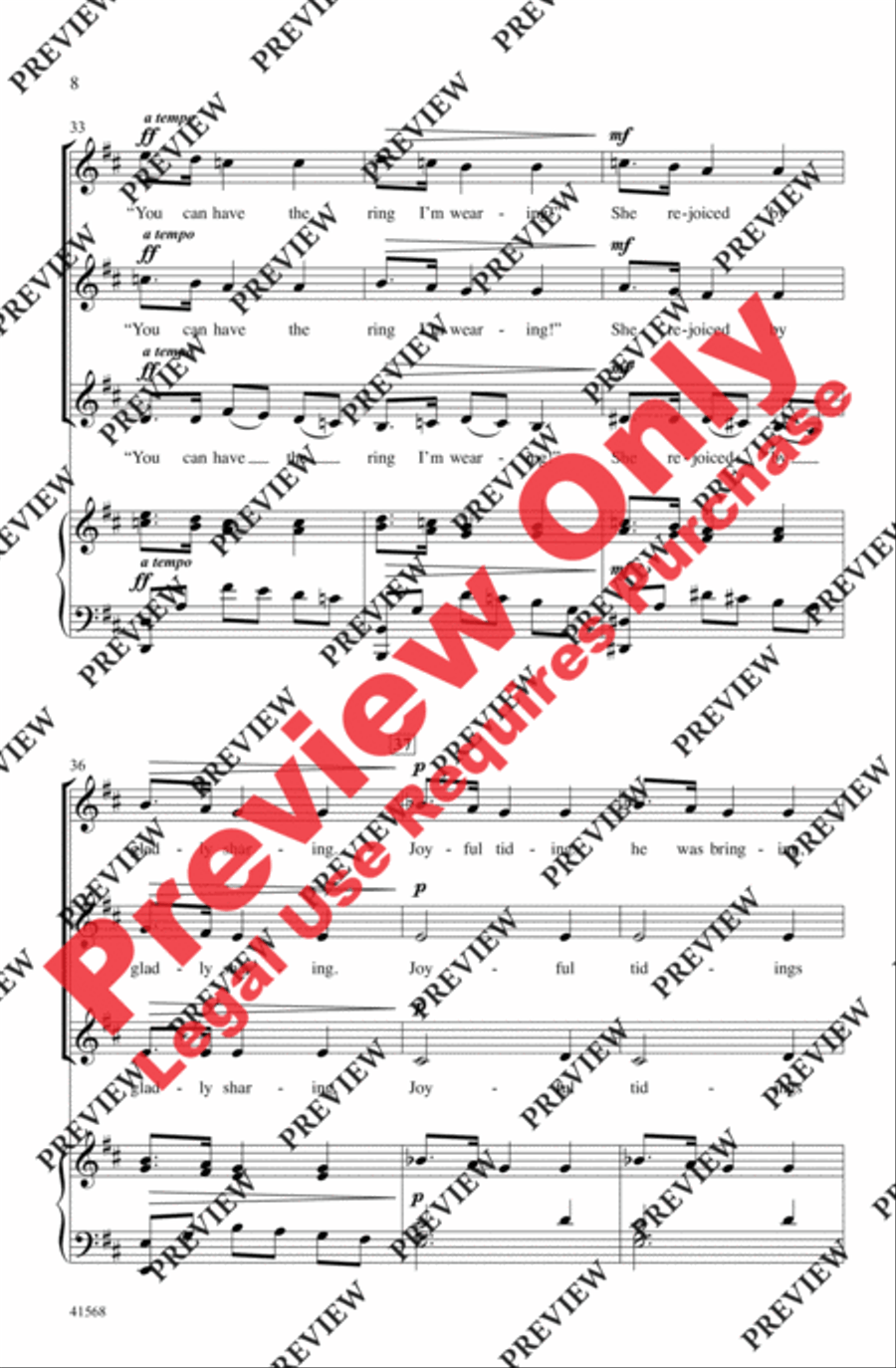 The Maiden Women's Choir scores gallery preview page 8