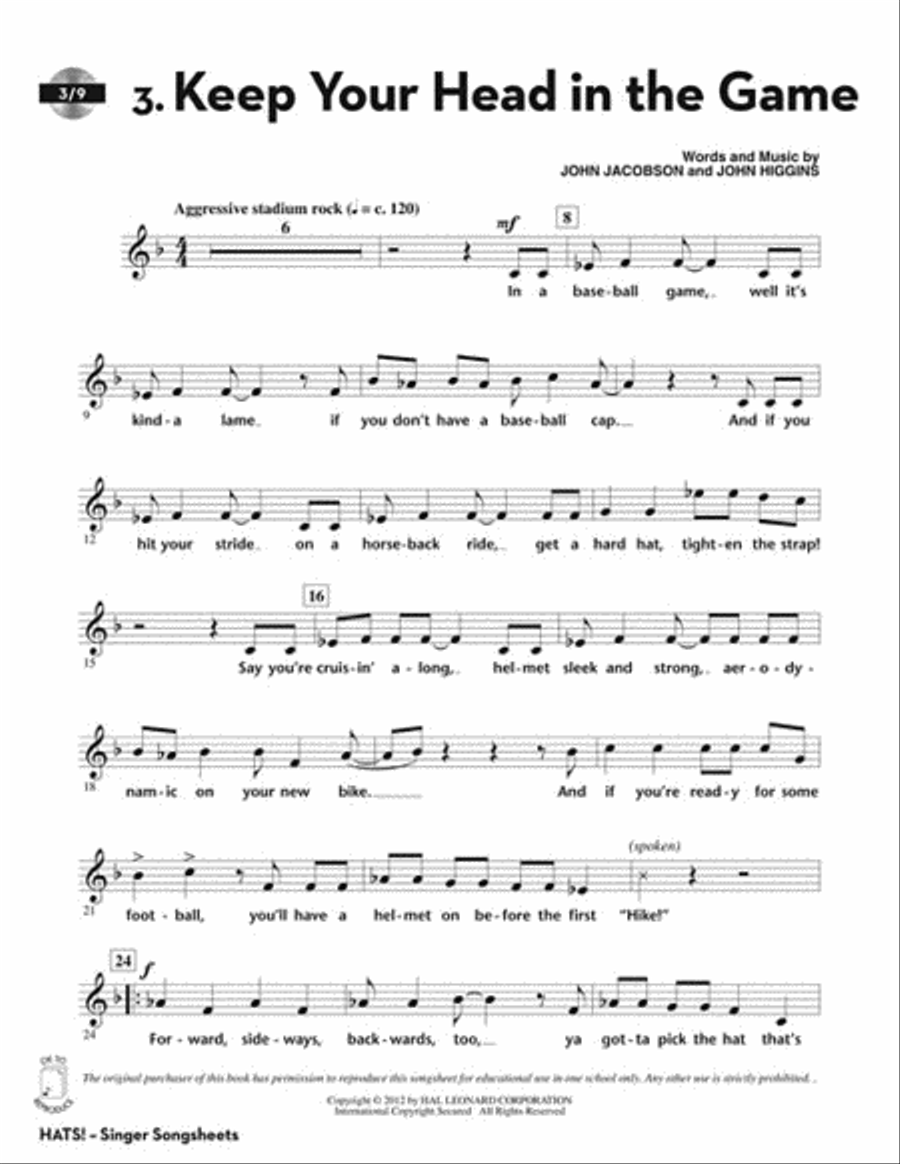 Hats! Hats! Choir scores gallery preview page 4