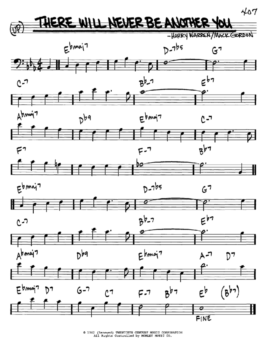 There Will Never Be Another You Piano scores gallery preview page 1