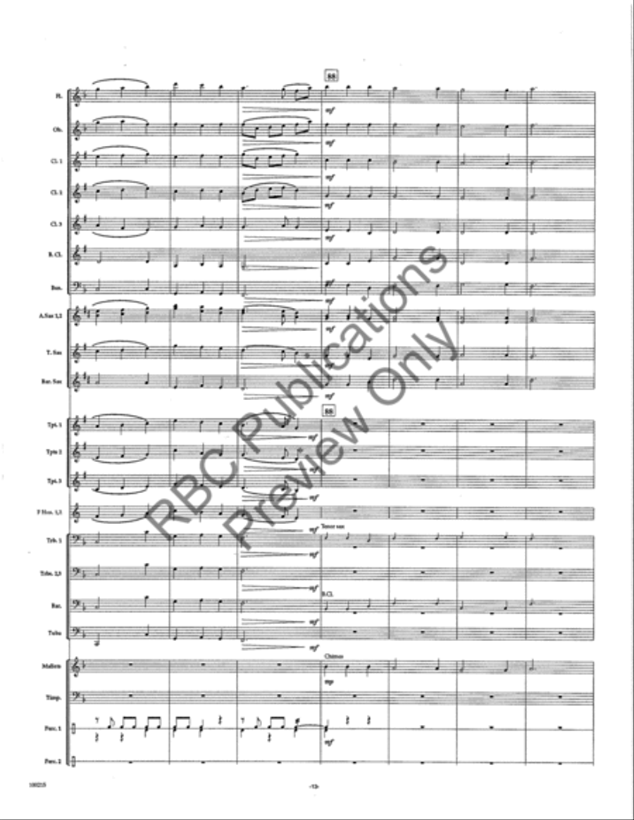 Cantica (Score) Cantica (Score) Concert Band scores gallery preview page 15