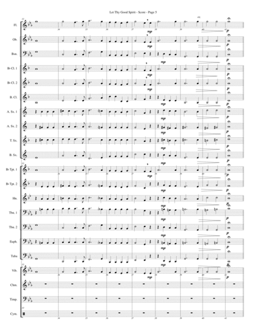 Let Thy Good Spirit for Concert Band image number null