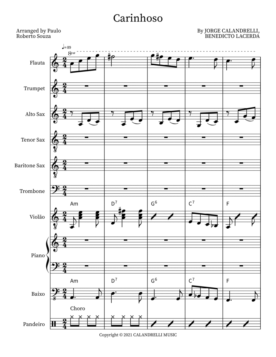 Carinhoso Small Ensemble scores gallery preview page 1