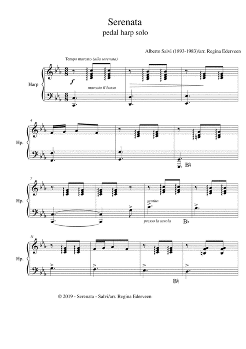 Serenata (Salvi)- pedal harp solo image number null
