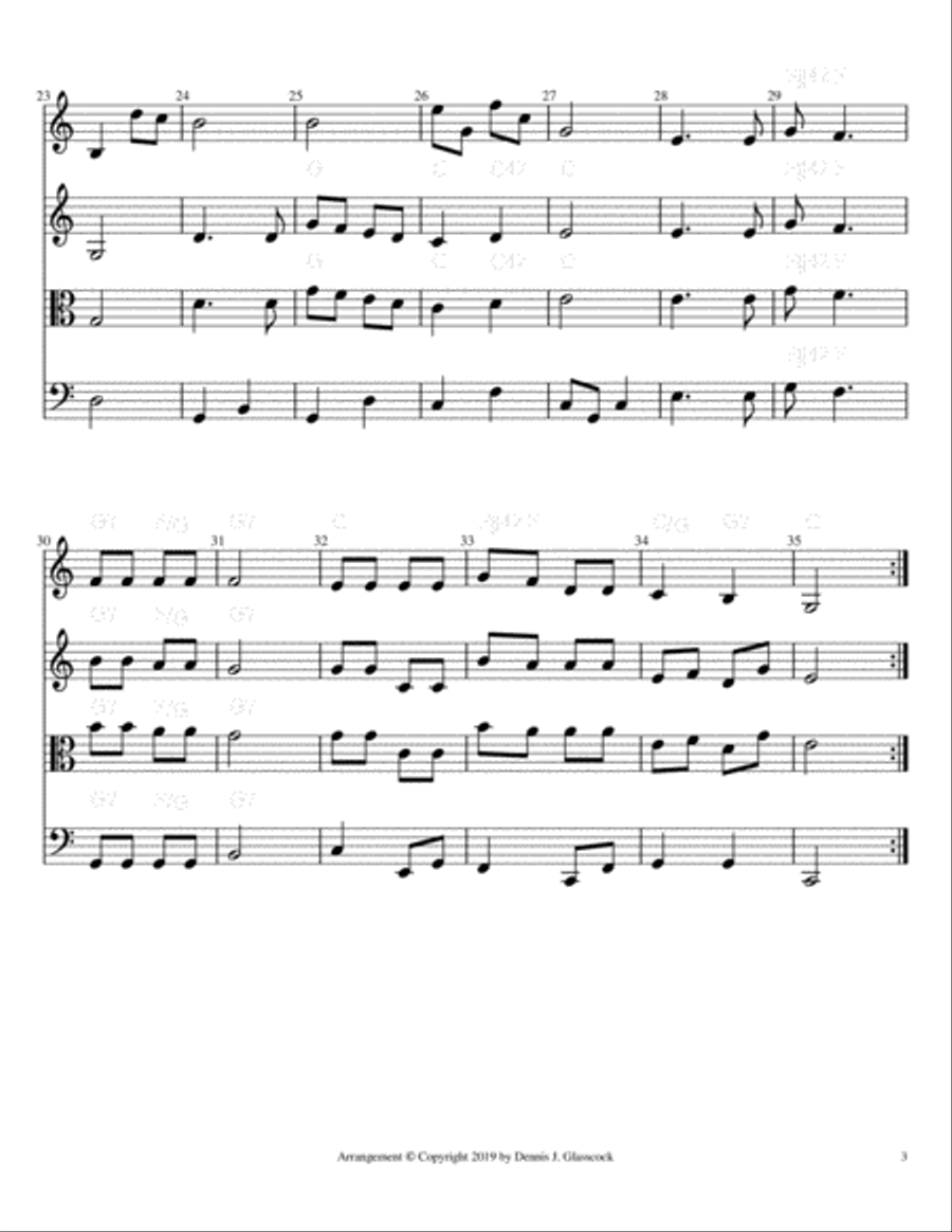 12 Sacred Trios (or Duets) for Strings String Trio scores gallery preview page 3