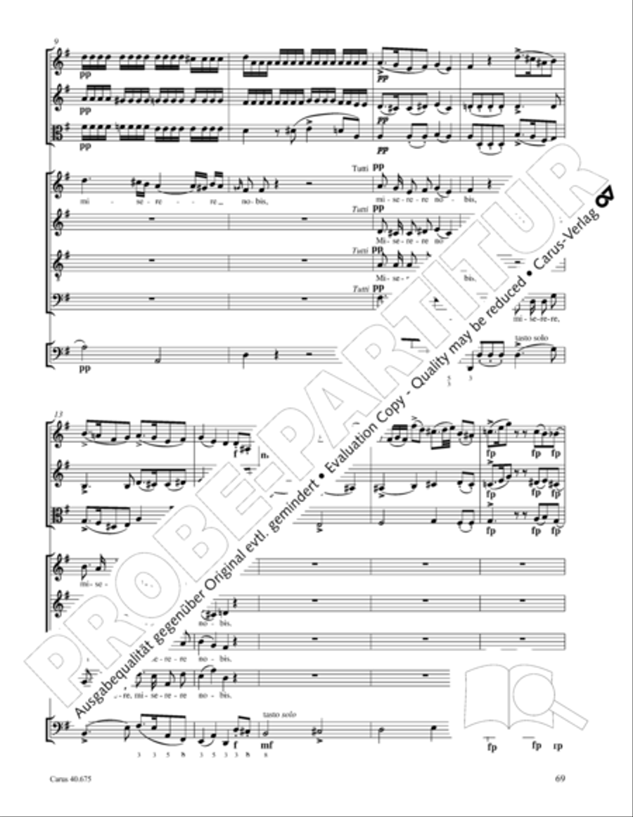 Mass in G Major STB scores gallery preview page 82