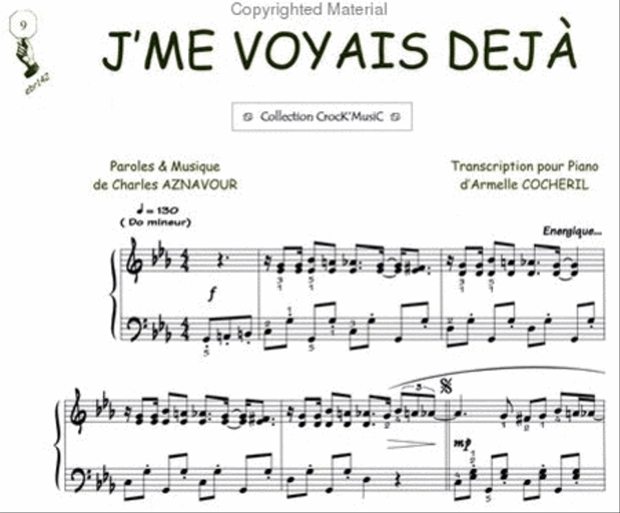 Je m'voyais déjà (Collection CrocK'MusiC) Piano Solo scores gallery preview page 2