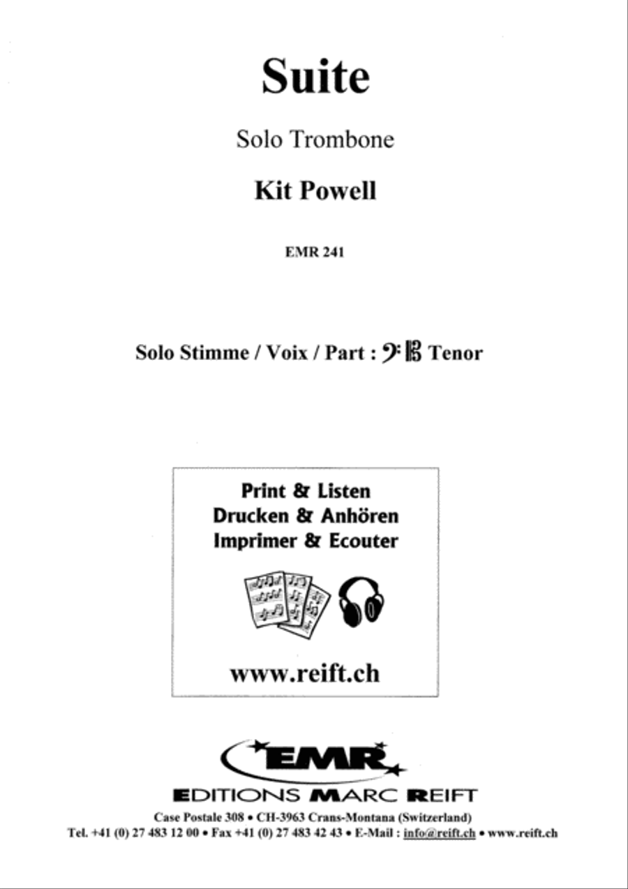 Suite for Solo Tenor Trombone Trombone Solo scores gallery preview page 2