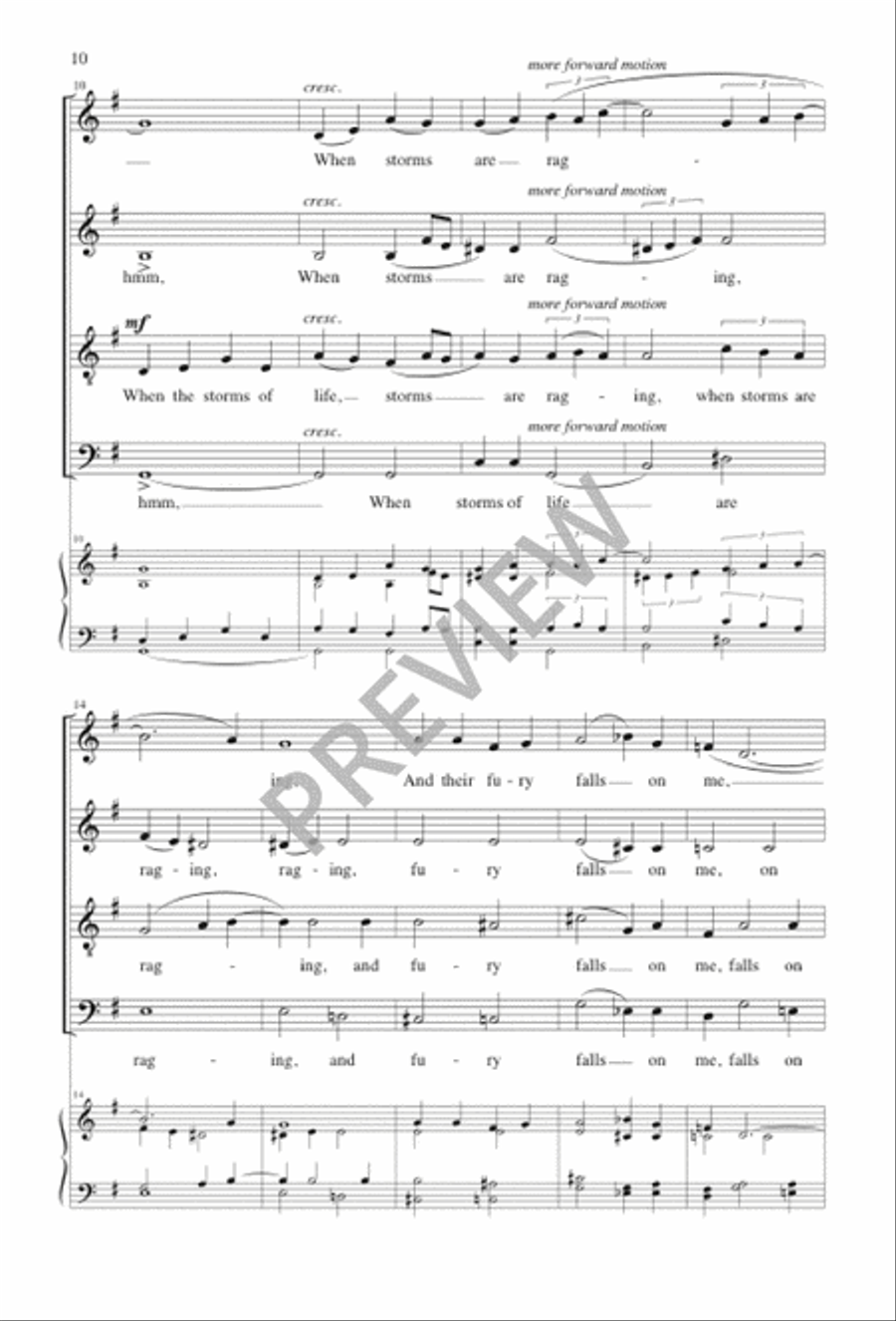 Trinity: Three Choral Meditations Based on Gospel Songs 4-Part scores gallery preview page 10