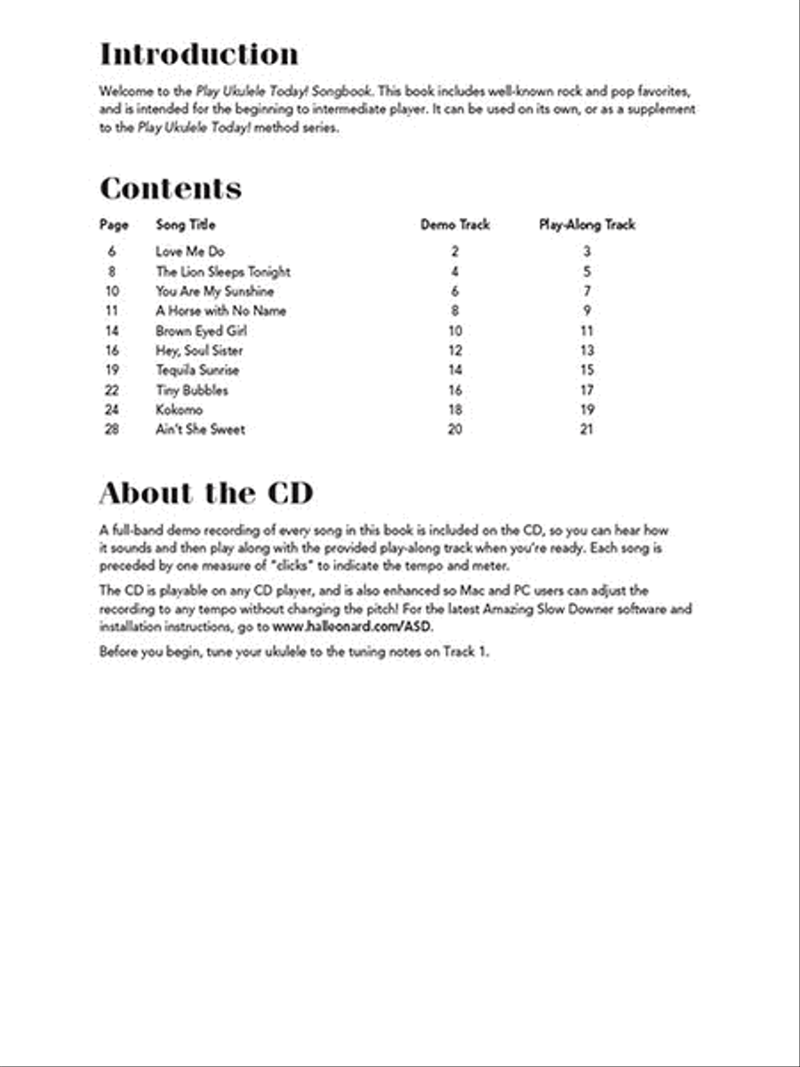 Play Ukulele Today! Songbook Ukulele scores gallery preview page 2