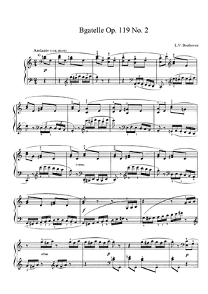 Beethoven Bagatelle Op. 119 No. 2 in C Major
