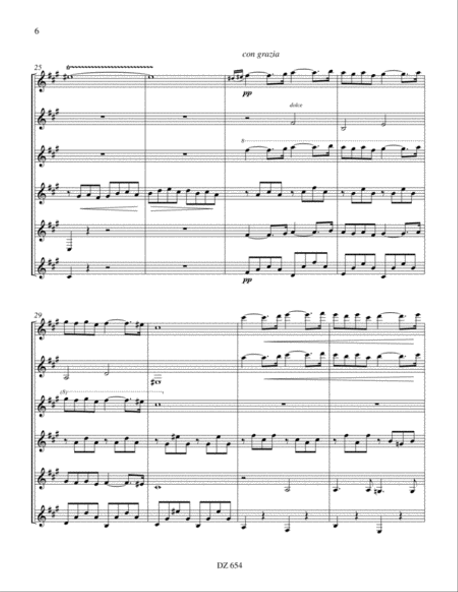 Pavane Pavane Guitar Ensemble scores gallery preview page 6