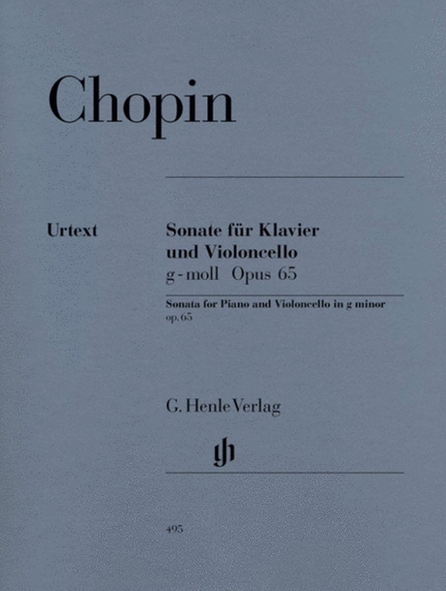 Chopin - Sonata G Minor Op 65 Cello/Piano Urtext