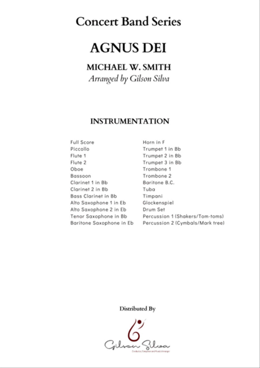 Agnus Dei Concert Band scores gallery preview page 2